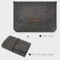 Luxe Vilt Laptop Sleeve - Beschermhoes voor MacBook & Notebooks (11-15.6 inch) - Inclusief Muismat
