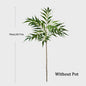 Grote Kunstplant 78-140cm - Real Touch Palmboom met Bamboe-look Bladeren voor Huis & Kantoor