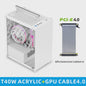 METALFISH T40 Mini ITX PC Behuizing - 7L Compact, Draagbaar met Acryl of Mesh Paneel