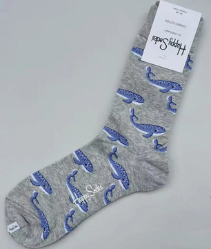 Happy Socks Heren Mid-tube Sokken - Pure Katoen, Klassiek Comfort - Maat 41-46