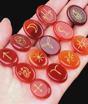13-delige Amethist Runen Set - Kristallen Stenen voor Reiki, Meditatie & Divinatie