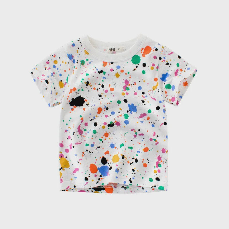 Zomer T-shirts Jongens 2-8 Jaar - Katoen, Korte Mouw met Leuke Prints