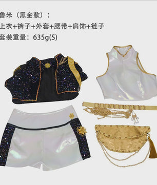 Glitter Cosplay Kostuum Set voor Dames - Feest, Carnavalsoutfit & Rollenspel