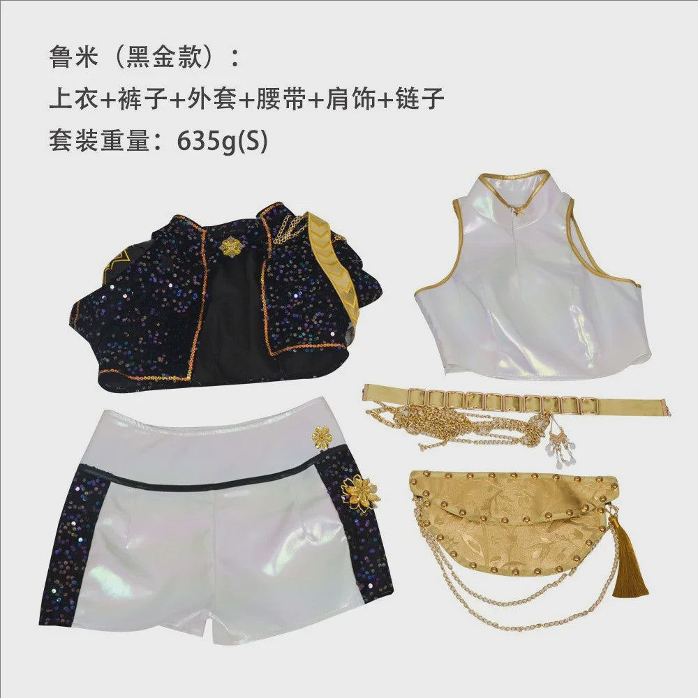 Glitter Cosplay Kostuum Set voor Dames - Feest, Carnavalsoutfit & Rollenspel