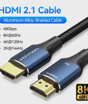 Vention HDMI 2.1 Kabel 8K 60Hz 4K 120Hz 48Gbps voor PS5, Dolby Vision, HDR, eARC