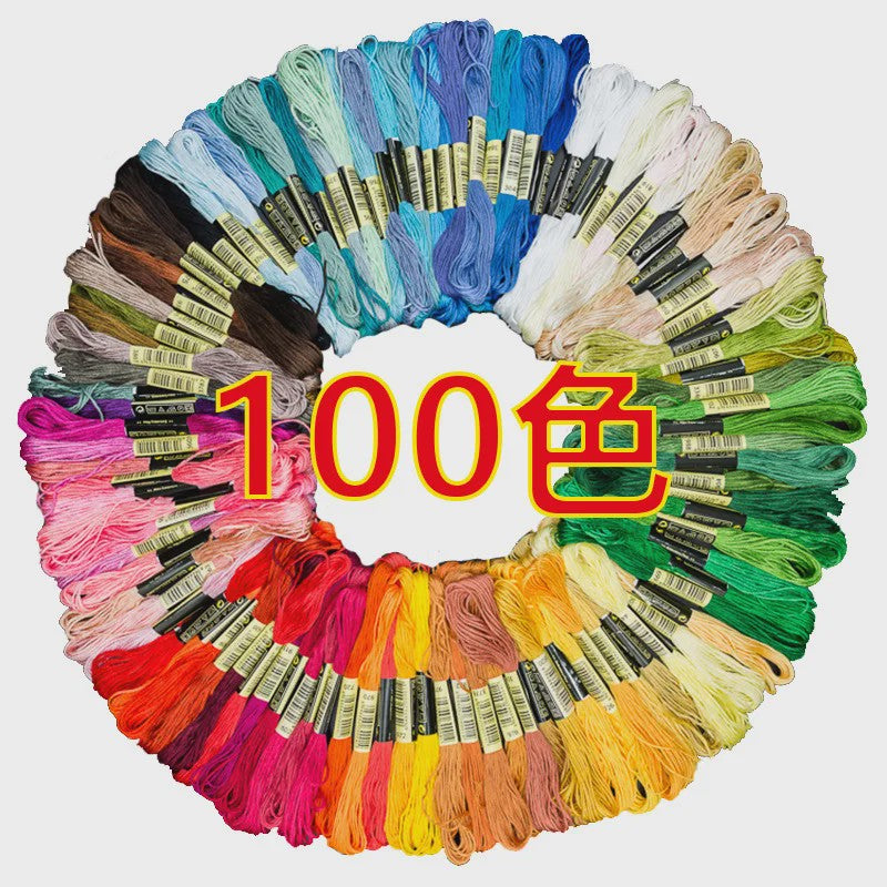 Grote Set Borduurzijde - 447 Kleuren Katoen Floss voor Kruissteek & DIY Naaien