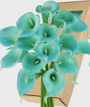 Real Touch Kunst Calla Lelies - Bruidsboeket & Bloemstukken (15 stuks)