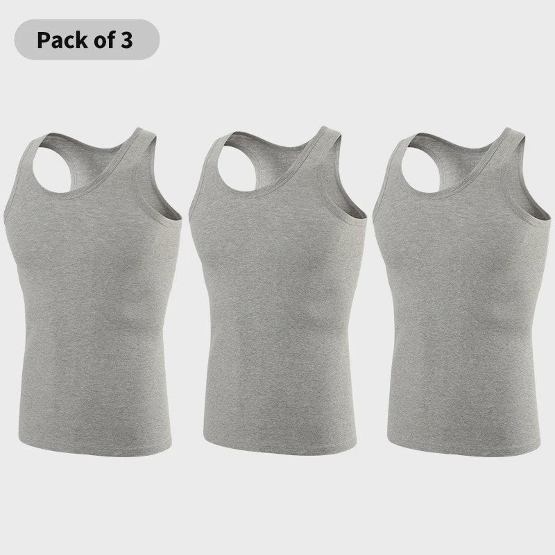Comfortabel Heren Basic Katoen Tanktop - Slim Fit & Ademend