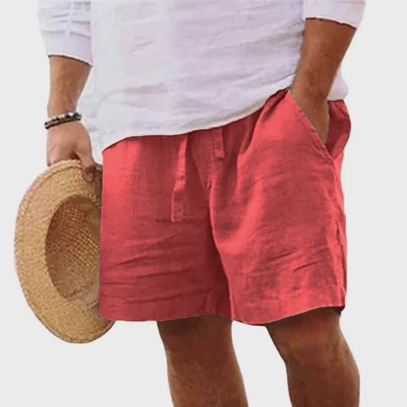 Lichtgewicht Heren Katoenen Shorts - Comfortabel voor Sport, Strand & Casual