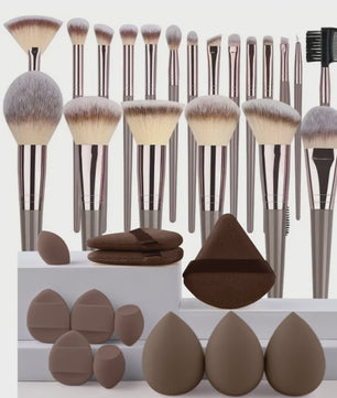 Professionele Make-up Kwasten Set (20 Stuks) - Foundation, Oogschaduw & Meer