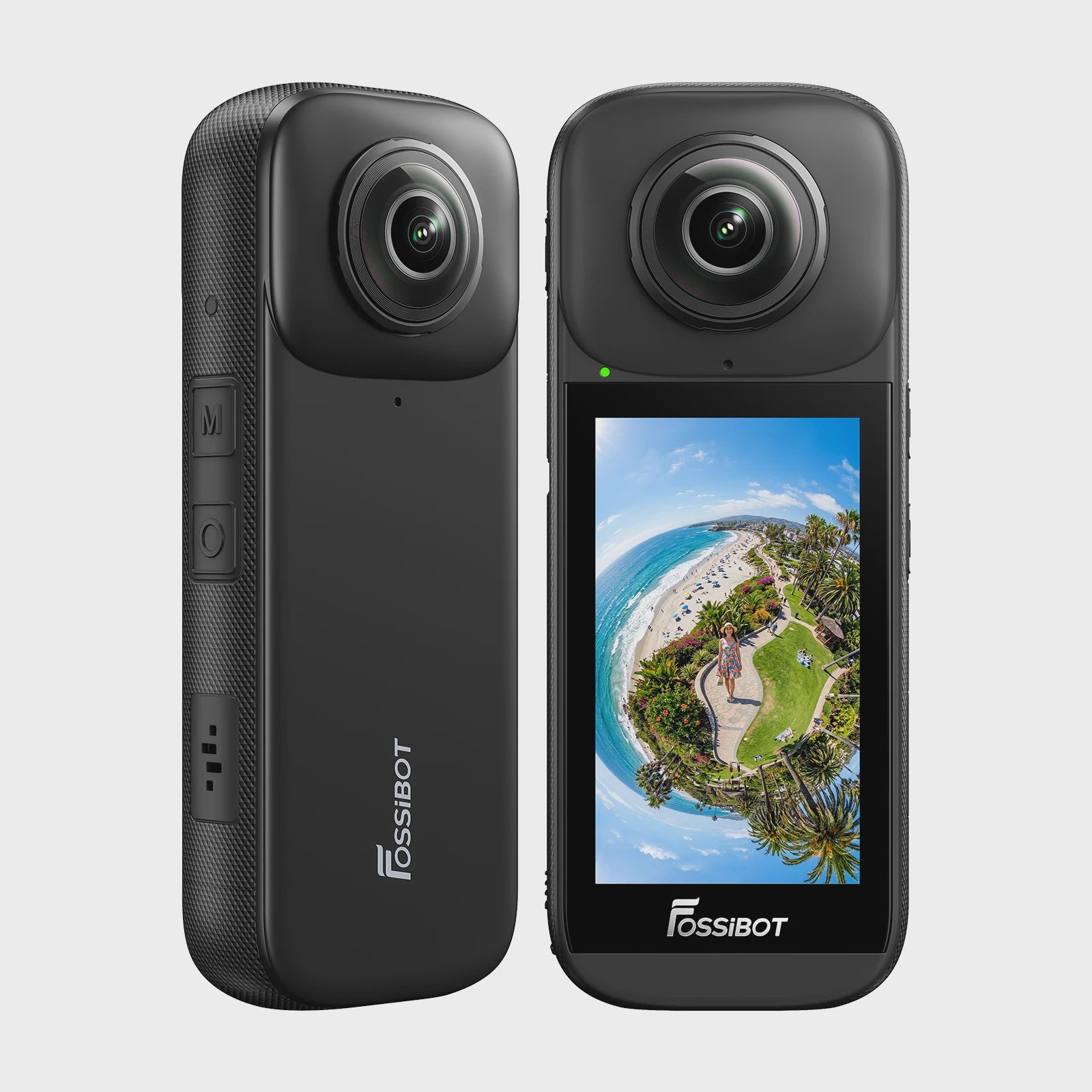FOSSIBOT FC360 8K Actiecamera met IP68 Waterdichtheid en Invisible Selfie Stick