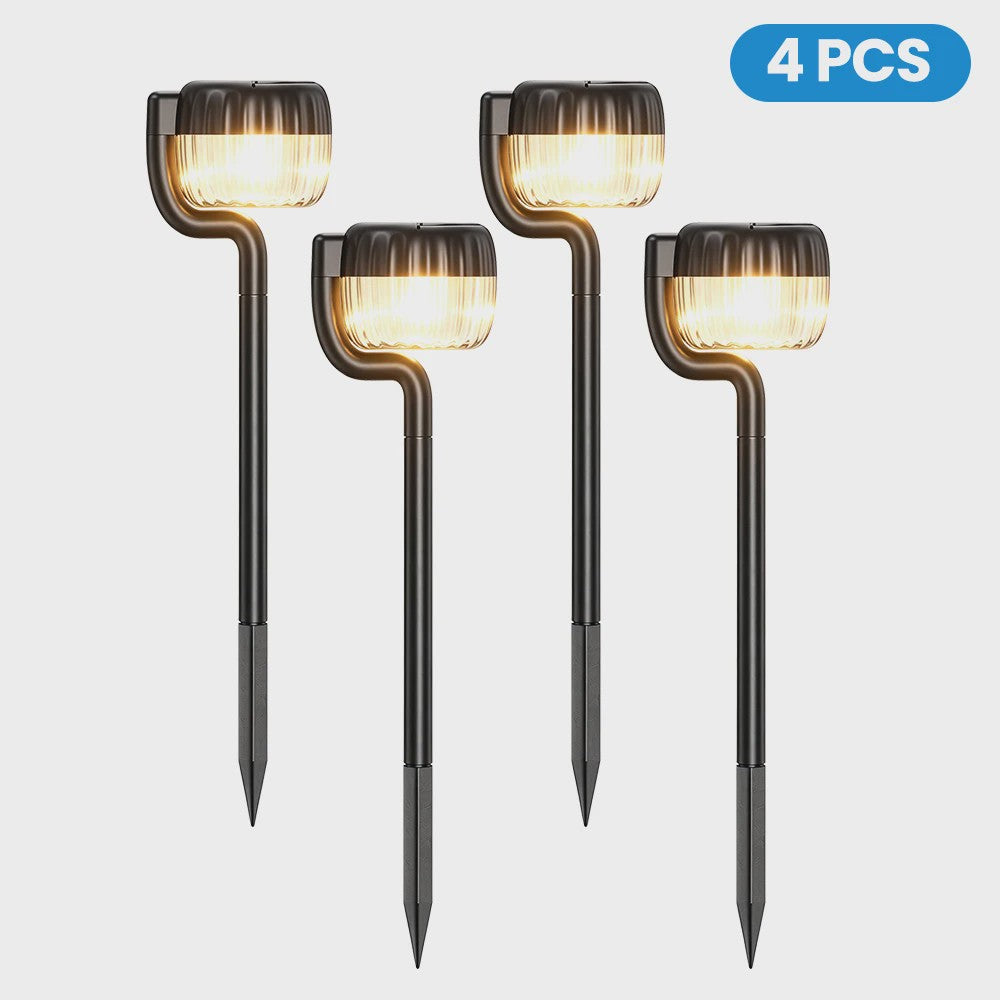2/4 Stuks Super Heldere LED Zonne-tuinverlichting - Waterdicht IP65 voor Pad, Gazon & Buiten Decoratie