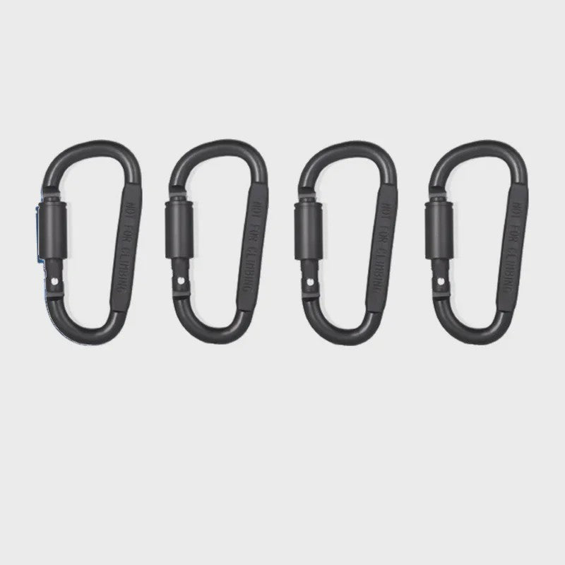 Set van 4-6 Aluminium Karabiners - Veelzijdige Clips voor Sleutels, Camping en Outdoor