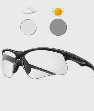 Photochrome Fietsbril - UV-bescherming & Winddicht voor Mannen & Vrouwen | Sport & Outdoor