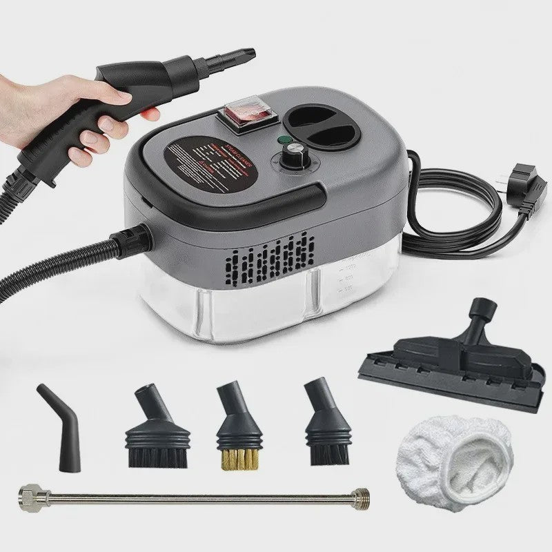 Krachtige 2500W Hogedruk Stoomreiniger - Multifunctioneel & Hittebestendig voor Huis & Auto