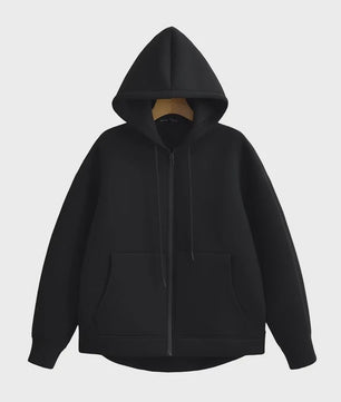 Unisex Oversized Rits Hoodie met Dubbele Zakken - Comfortabele Streetwear
