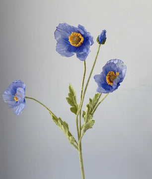 Kunstboeket Klaprozen (4 Stelen) - Realistische Nepbloemen voor Huisdecoratie, Tuin, Feest & DIY