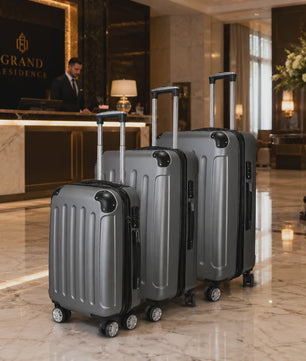 3-delige Hard Shell Koffer Set met TSA Slot en 360° Spinner Wielen
