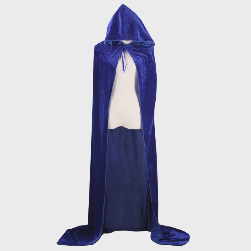 Luxe Fluwelen Cape met Capuchon - Middeleeuws, Heks, Vampier, Halloween & Cosplay Kostuum