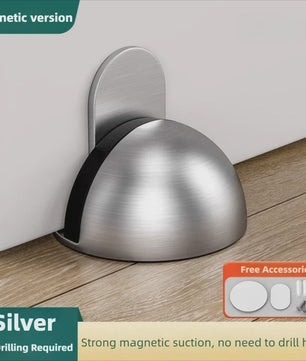 RVS Magneet Deurstops - Stootvrij, Zonder Boren & Stille Buffer
