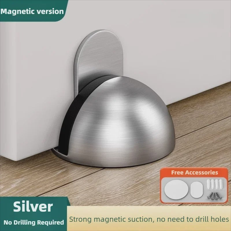 RVS Magneet Deurstops - Stootvrij, Zonder Boren & Stille Buffer