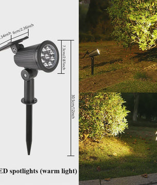 Solar LED Spot Verlichting - Waterdichte Buitenlamp voor Tuin, Pad & Landschap