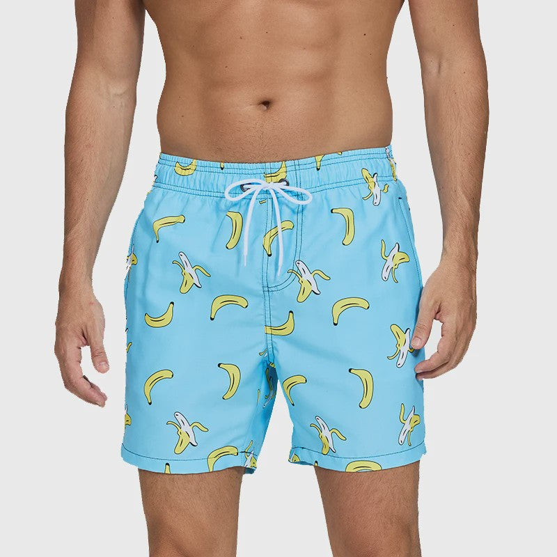 Herenshorts met Zomerse Print - Zwembroek, Strandshort & Sportbroek met Zakken