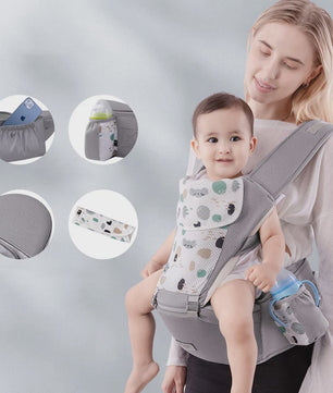 Ergonomische Baby Draagzak met Heupzitje - Multifunctioneel & Comfortabel