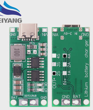 Lithium Batterij Lader 2S-4S | Type-C Boost Step-up | 7.4V-16.8V Li-ion Lipo