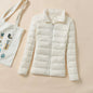 Dames Lichtgewicht Gekwalte Donsjas - Warme Puffer Winterjas & Windjack