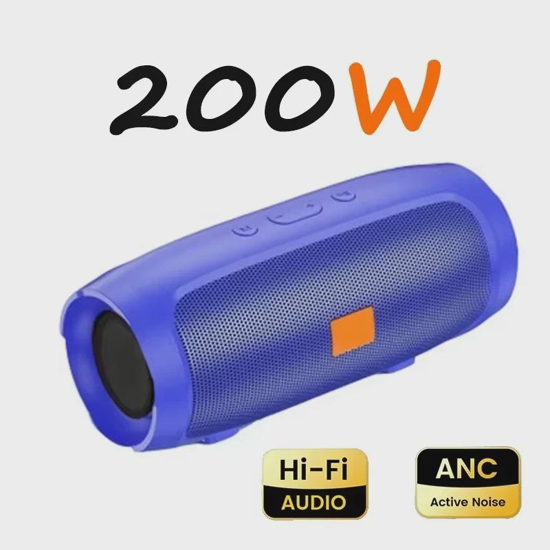 Lenovo Draadloze Bluetooth Speaker met Subwoofer - Draagbaar, Stereo, FM, USB & TF Kaart