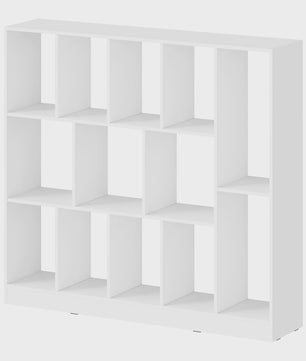 WOLTU Boekenkast met 13 Vakken - Hout - 109x24x101 cm - Zwart