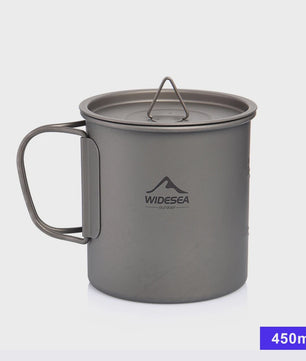 Widesea Titanium Camping Mok - Lichtgewicht & Duurzaam Outdoor Tafelgerei