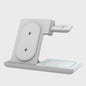 3-in-1 Opvouwbare Draadloze Oplader Stand voor Samsung Telefoon, Horloge & Earbuds - Snel Laden