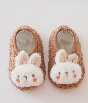 Schattige Konijn Pluche Slofjes voor Kinderen - Zacht & Antislip Binnenshuis