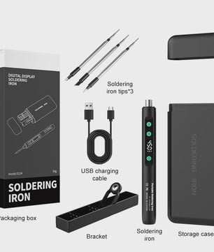 15W USB Slimme Soldeerbout Set met Temperatuurregeling en Type-C