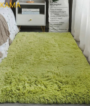 VIKAMA Luxe Pluche Vloerkleed - Zacht & Sfeervol voor Slaapkamer en Woonkamer