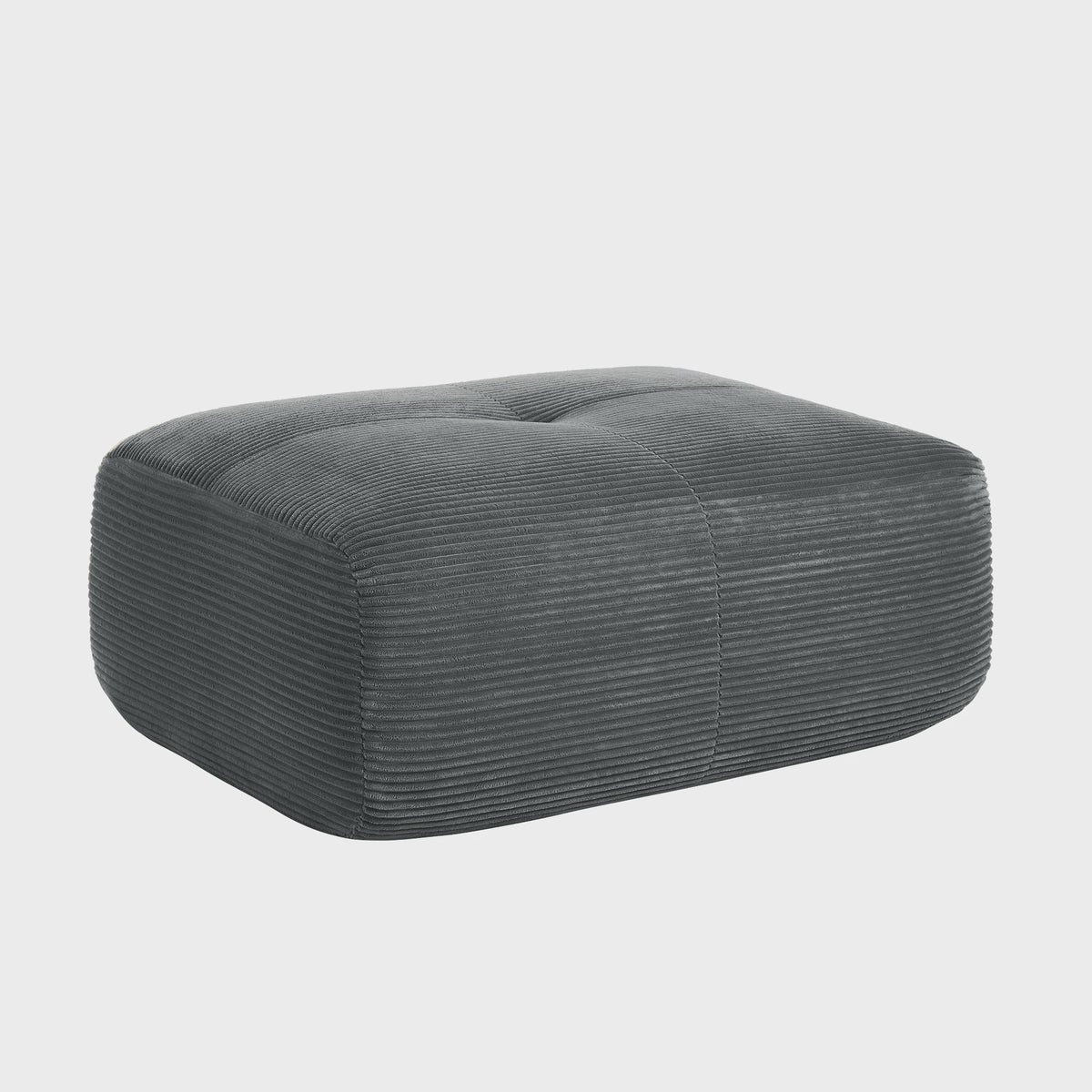 Moderne Corduroy Fauteuil Zonder Armleuningen met Kussen - SediaXL