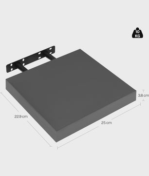 WOLTU Wandrek Houten Drijvende Planken - Stijlvolle Opbergoplossingen voor CD's, Boeken en Decoratie