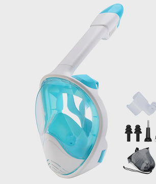 Full Face Snorkelmasker met Afneembare Camera Mount - Anti-condens & Anti-lek