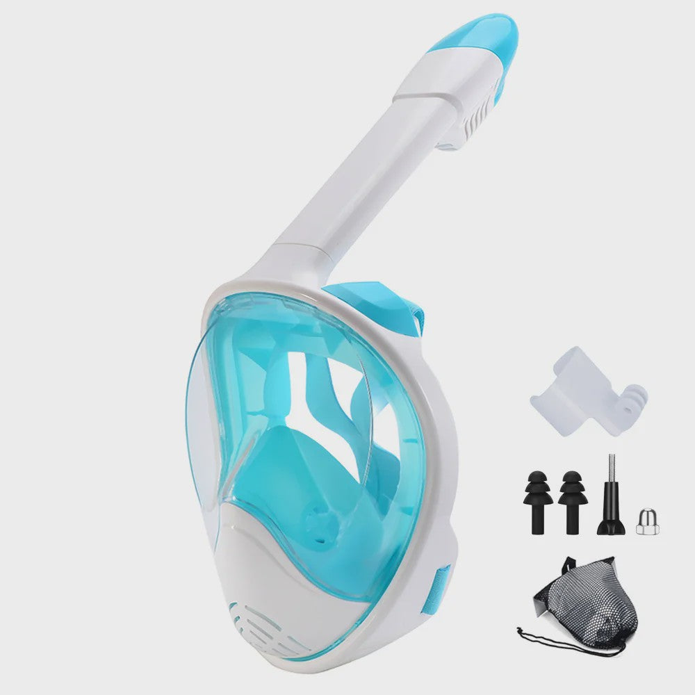 Full Face Snorkelmasker met Afneembare Camera Mount - Anti-condens & Anti-lek