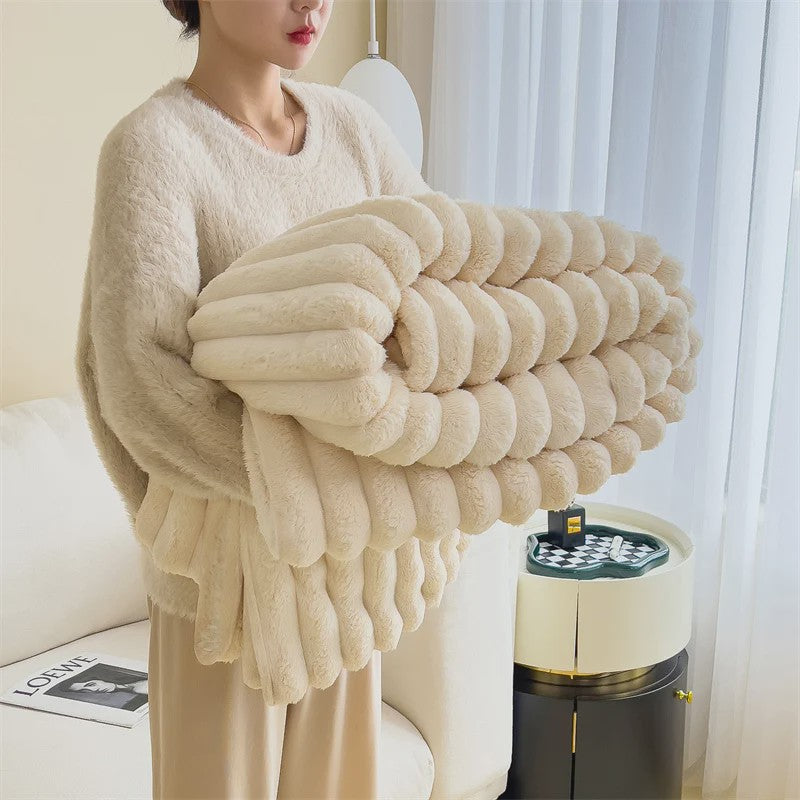 Luxe Pluche Plaid - Extra Dik & Warm - Comfortabel voor Bank & Bed