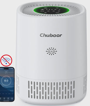 Chuboor Luchtreiniger H13 HEPA met WiFi & App Bediening - Stil & Compact voor Ruimtes tot 20m²
