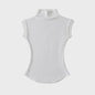 Dames Zomer Mouwloze Turtleneck Top - Slim Fit Basic T-shirt