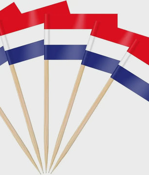 100 Stuks Ierse Vlag Prikkers - Mini Vlaggetjes voor Cupcakes, Hapjes en Cocktails