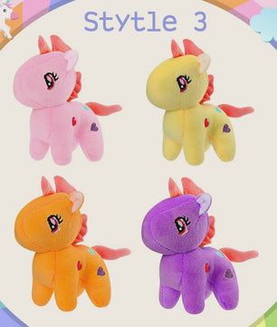 Set Mini Pluche Eenhoorns (4-24 Stuks) - Knuffels, Sleutelhangers & Feestartikelen voor Kinderen
