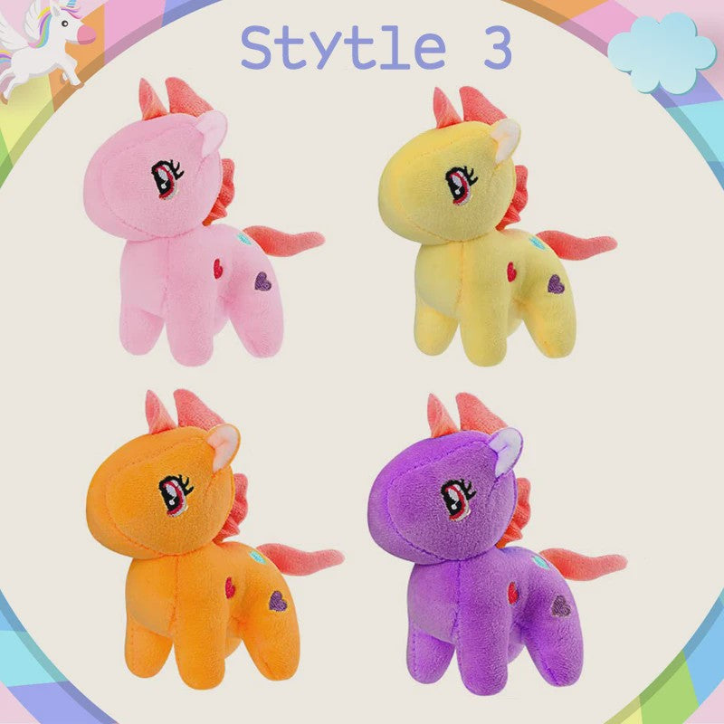 Set Mini Pluche Eenhoorns (4-24 Stuks) - Knuffels, Sleutelhangers & Feestartikelen voor Kinderen