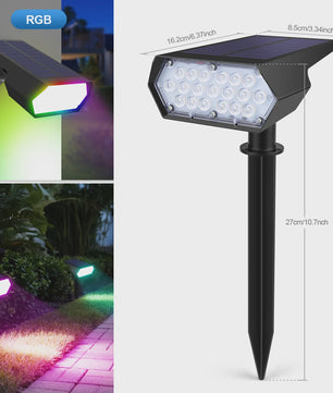 Waterdichte Solar LED Spotlight met Grondspies - Tuinverlichting