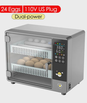 Automatische Incubator voor 24 Eieren met Temperatuurcontrole en Keerfunctie