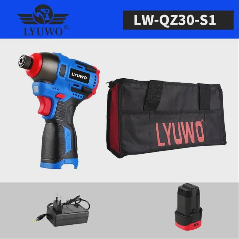 LYUWO Accuschroefmachine 16V Brushless - Krachtige 160Nm Impact Schroefmachine